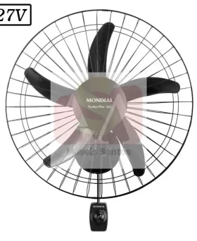 VENTILADOR MONDIAL NVP-PRO-50 PAREDE 50CM 5 PAS 3 VEL 127V PRETO