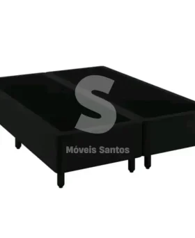 BASE BOX 138X188X27 BIPARTIDA MERON SOFT PRETO