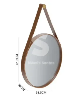 ESPELHO IMCAL AQUA MAIS 60CM MARROM