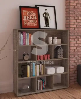 ESTANTE ARTELY BOOK CANELA