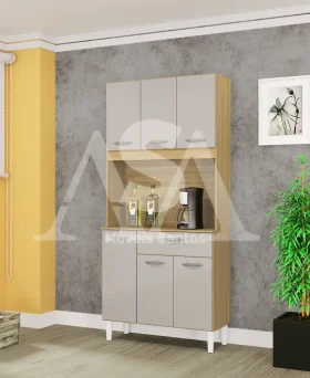 KIT 6P 1G POQUEMA CASSIA DAMASCO / OFF WHITE