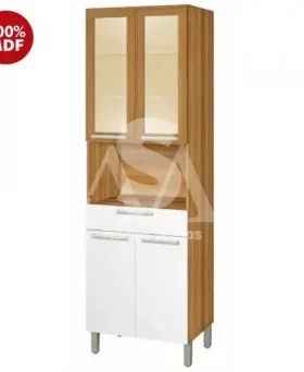 PANELEIRO NESHER 4P 1G BURGUESA PREMIUM 70CM FREIJO/ BRANCO 500549