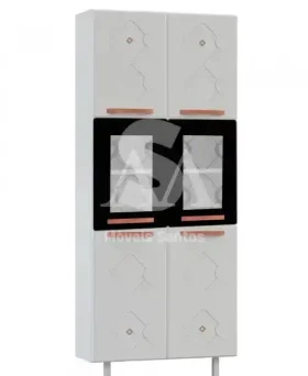 PANELEIRO TELASUL DUPLO 2P C/V NEW MIRAGE BRANCO/PRETO 815312-02