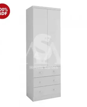 ROUPEIRO 2P. ABRIR 3G PEROBA SMIM BRANCO BRILHO