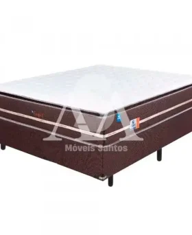 CJ BASE BOX/COLCHAO MOLAS ENSACADAS 138X188X62 SONOS CONFORT IN BROWN