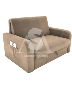 ESTOFADO CAMA MATRIX 2 LUGARES DAIANE SUED PAIVA BEGE B251