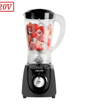 LIQUIDIFICADOR MALLORY FAST MIX 600W 2 VEL 220V PRETO
