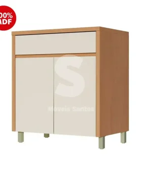 BALCAO NESHER 2P 1G CONDESSA 80CM CARVALHO/GREIGE 500970