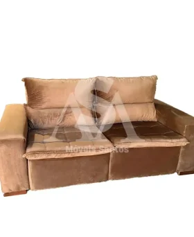 ESTOFADO BOMFLEX CHILE RETRATIL BRONZE VELUDO