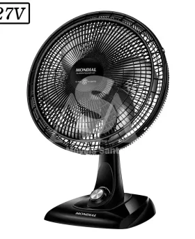VENTILADOR MONDIAL VSP40B SUPER POWER  40CM 6 PAS 3 VEL 127V PRETO