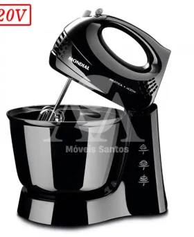 BATEDEIRA MONDIAL B44B 1 TIGELA 3 VEL 400W 220V PRETO