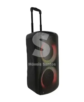 CAIXA DE SOM MULTILASER PULSE TROLLEY SP505 2X8 WOOFERS 6,5?? 800WATS