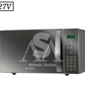 FORNO MICROONDAS MONDIAL MO0121E 21L 127V PRATA COBRE ESPELHADO