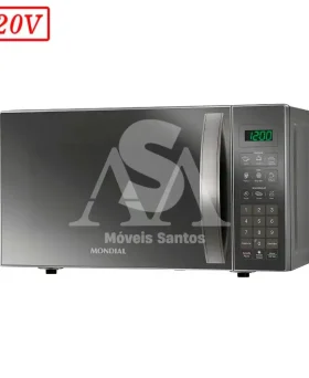 FORNO MICROONDAS MONDIAL MO0121E 21L 220V PRATA COBRE ESPELHADO