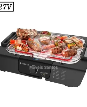 CHURRASQUEIRA ELETRICA CADENCE GRILL MENU GRL810 1800W 127V PRETA