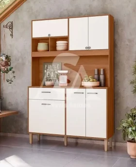 KIT 6P 1G NICIOLI ERVA DOCE 120 IPE/OFF WHITE CRISTAL