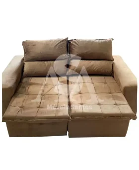 ESTOFADO BOMFLEX CHILE RETRATIL CARAMELO ASTECA VELUDO INCA 05