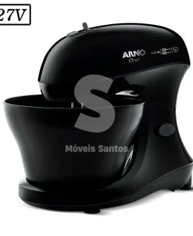 BATEDEIRA ARNO CHEF SM01 1 TIGELA 400W 5 VEL 127V PRETA