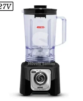 LIQUIDIFICADOR ARNO POWER MAX COMFORT LN65 1400W 15 VEL 127V PRETO