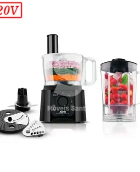 MULTIPROCESSADOR ARNO MULTICHEF MP60 4 EM 1 2 VEL 600W 220V PRETO