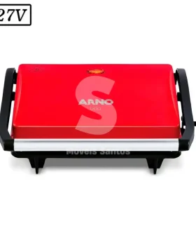 SANDUICHEIRA GRILL ARNO COMPACT UNO 760W 127V VERMELHA