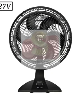 VENTILADOR ARNO VF42 TURBO FORCE 2 EM 1 40CM 6 PAS 3 VEL 127V PRETO
