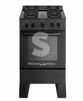 FOGAO 4B ATLAS MILAO GLASS PRETO