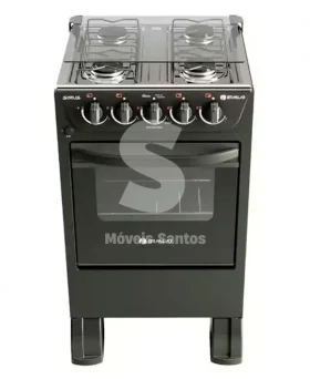FOGAO 4B BRASLAR PISO NEW SIRIUS SIMPLES BLACK