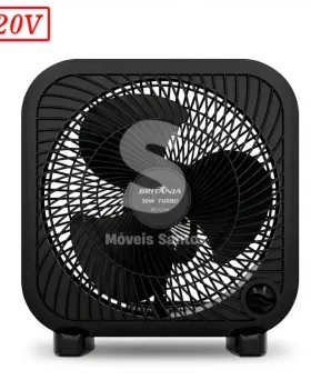 VENTILADOR BRITANIA BCA25A CIRCULADOR 3 PAS 3 VEL 220V PRETO