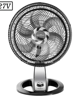 VENTILADOR BRITANIA BVT410 TURBO 47CM 6 PAS 3 VEL 127V PRETO