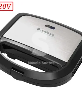 SANDUICHEIRA TOAST GRILL CADENCE SAN615 750W 220V INOX/PRETA