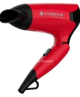 SECADOR DE CABELO CADENCE SEC185 ROUGE STYLE BIVOLT VERMELHO