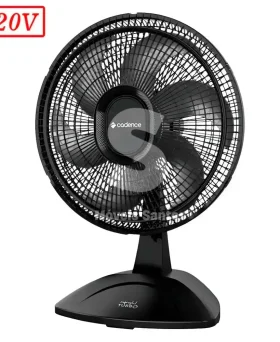 VENTILADOR CADENCE TURBO REFRESH VTR410 45CM 6 PAS 3 VEL 220V PRETO