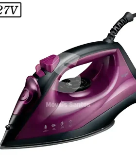 FERRO DE PASSAR ELGIN A VAPOR EASY PASS 127V ROXO/PRETO