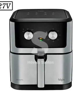 FRITADEIRA ELGIN CHROME FRY 8L 127V PRETO/INOX
