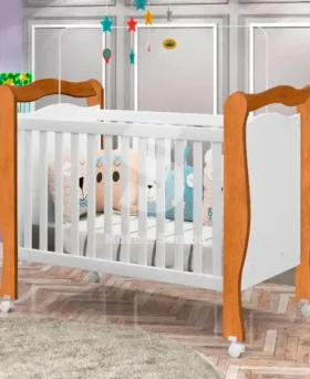 BERCO MINI CAMA JA LARA BRANCO/NATURE