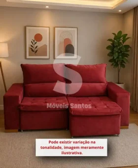 ESTOFADO BOMFLEX CHILE RETRATIL CANELA VELUDO INCA 21