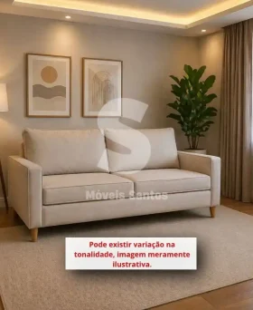ESTOFADO MALU 3 LUGARES CHANEL CASTOR VELUDO