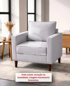 POLTRONA MALU CHANEL GRAFITE VELUDO