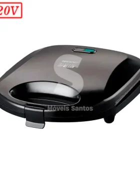 SANDUICHEIRA GRILL MALLORY CLASSIC GRILL 750W 220V PRETA