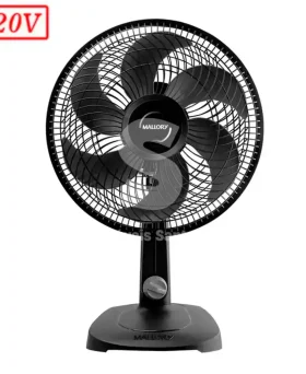 VENTILADOR MALLORY TURBO COMPACT 30CM 6 PAS 3 VEL 220V PRETO/GRAFITE