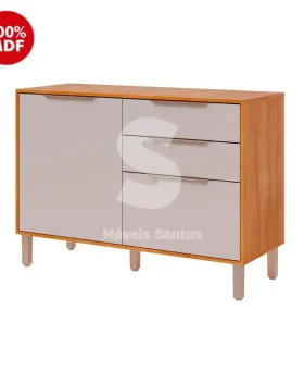 BALCAO MGM 2P 2G DIVINA ESPLENDIDA 120CM CINAMOMO/OFF WHITE