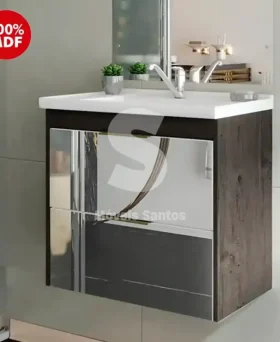 GABINETE P/ BANHEIRO MGM CALIFORNIA 59CM C/ CUBA CAFE