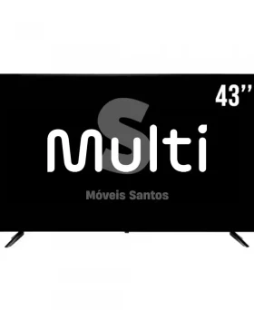 SMART TV MULTILASER TL056M DLED 43" ROKU 3 HDMI 2 USB WIFI INTEGRADO