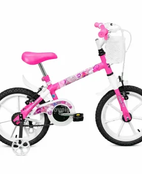 BICICLETA TK3 TRACK PINKY ARO 16 INFANTIL S/MARCHA ROSA/BRANCO