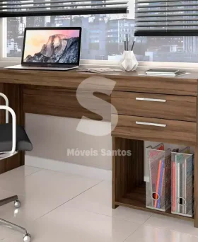 ESCRIVANINHA NOTAVEL MESA OFFICE 2G NOGAL TREND