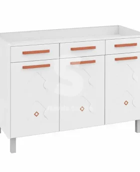 BALCAO TELASUL TRIPLO 2G 1F FALSA P/ PIA NEW MIRAGE BRANCO 815109-01