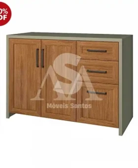 BALCAO NESHER 2P 3G CAMPONESA 120CM FENDI / FREIJO 500268