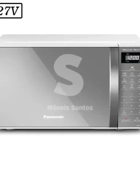 FORNO MICROONDAS PANASONIC NN-ST27LWRUN 21L 127V BRANCO ESPELHO