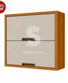 ARMARIO NESHER 2P ABRIR BASCULANTE IMPERATRIZ 80CM FREIJO / OFF WHITE